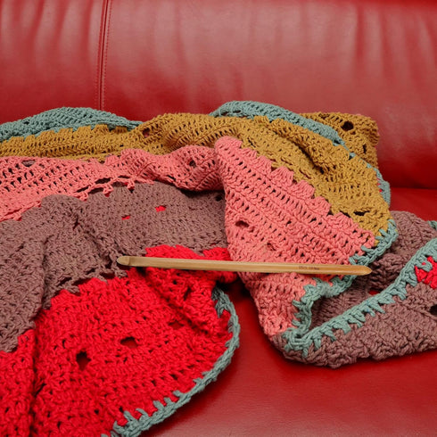 JubileeYarn Double Ended Bamboo Tunisian Crochet Hooks Set - Carbonized Brown - 15 Sizes...