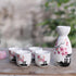 Tosnail 5 Pieces Ceramic Japanese Sake Set, 1 Serving Carafe and 4 Cups - Pink Sakura...