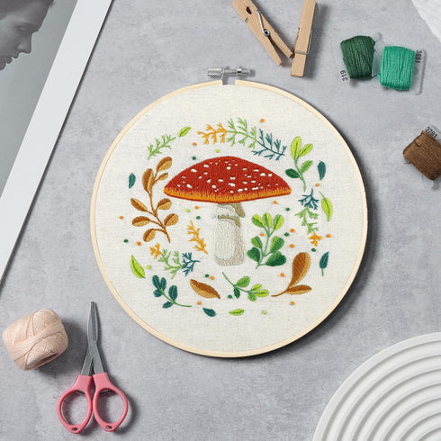Bonroy 4 Sets Embroidery Kit for Beginners with Instructions,Cross Stitch Kits for Adults with Pattern,Needlepoint Kits for Adult Include Embroide...