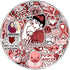Pack 50 PCS Oral Throat Cancer Awareness Stickers Decorative Ribbon Car Bumper Water Bottle Laptop Vehicle Vinyl Decals Waterproof for Survivor Fi...