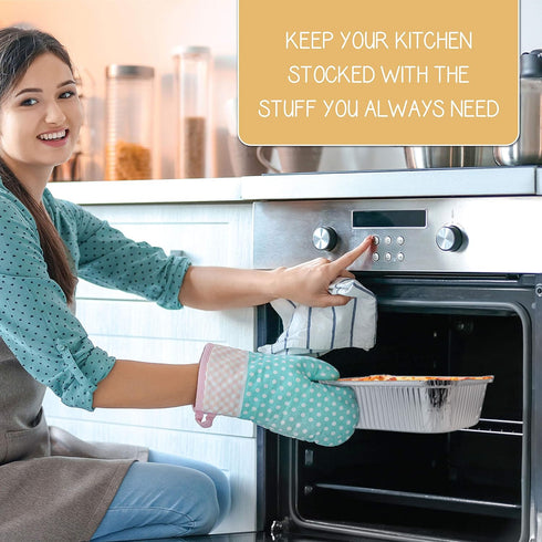 PLASTICPRO Disposable 5 LB Aluminum Takeout Tin Foil Baking Pans 7'' X 10'' X 3'' Inch Bakeware - Cookware Perfect for Baking Cakes,Brownies,Bread...