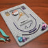 The Beadsmith Bead Board, Grey Flocked, 3 U-Shaped Channels, 6 Recessed Compartments, 9.5 x 13 inches, Design Boards for Creating Bracelets, Neckl...