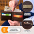 Christian Art Gifts Genuine Leather Wallet for Men | Strong and Courageous with Brass Inlay “ Deuteronomy 31:6 Bible Verse | RFID Quality Classic ...