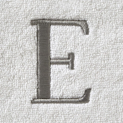 SKL Home Casual Monogram Hand Towel (2-Pack), E, 16x26, White...