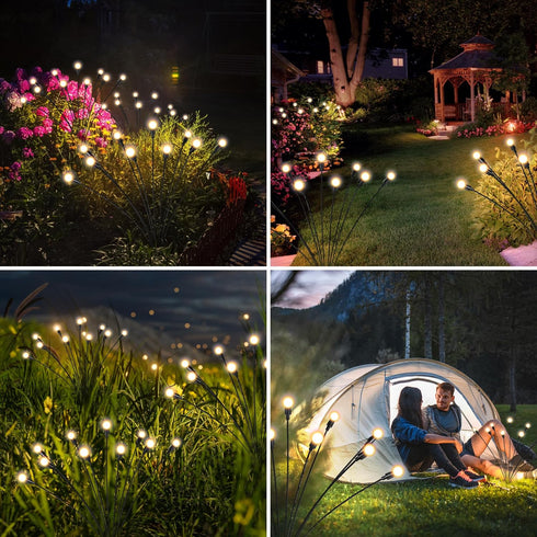 40 LED Solar Fairy Lights, Warm White Solar Lights Outdoor Waterproof Sway by Wind, Outdoor Solar Lights for Outside Yard Patio Garden Front Porch...