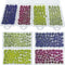 Woohome 4 Pack Miniature Colorful Flower Cluster Self Adhesive Flower Vegetation Groups Static Grass Tufts for Train Landscape Railroad Scenery Sa...