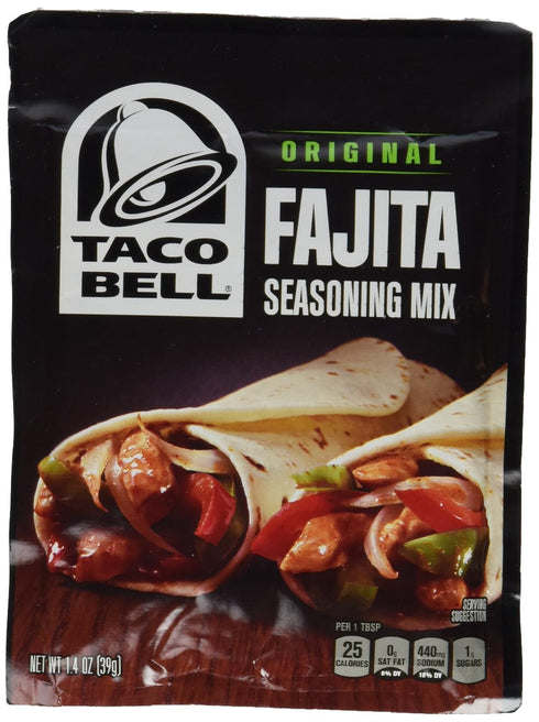 Taco Bell Fajita Taco Seasoning Mix, Original, 1.4 Ounce (Pack of 3)...