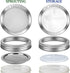 4 Pack Mason Jar Sprouting Lids for Wide Mouth Mason Jars (Ball or Kerr) - 316 Surgical Stainless Steel Curved Mesh Sprouting Set (4 Rings, 4 Scre...
