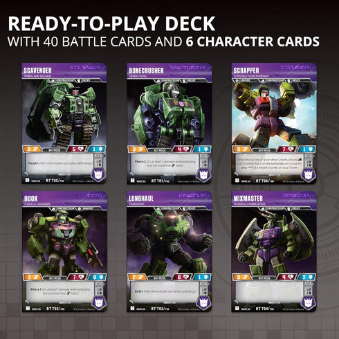 Transformers TCG: Devastator Deck | Ready-to-Play Deck | 46 Cards Incl. Devastator’s Combiner Team...