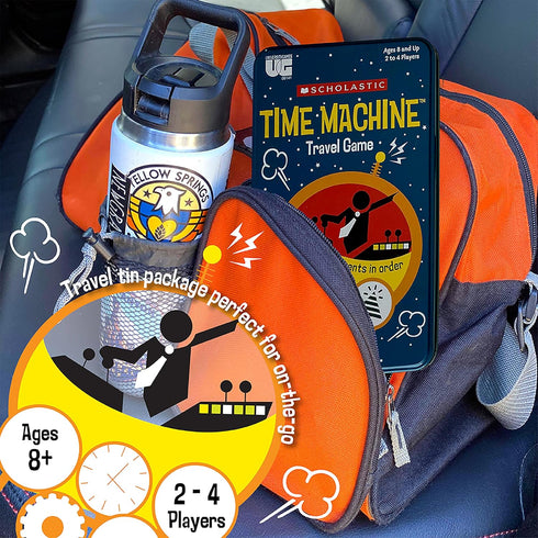 University Games | Scholastic Time Machine History Travel Card Game in a Tin for Kids, for 2 to 4 Players Ages 8 and Up...