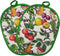 Pot Holders Set of 2 with Transparent Clear Silicone Shell and Nice Fruit Flower Cotton Lining, Heat Resistant to 500 F Kitchen Oven Gloves Pot Ho...