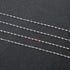 32.8 Feet Silver Stainless Steel Chain Roll Lip Link Chains 4x2mm Silver Necklace Chain with Jump Rings Lobster Clasps Choker Cable Chains for DIY...
