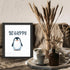 Posterizer 1 pcs-Be happy-cute penguin quote-Kids Room Art-Motivational & Inspirational Art-Gift for Daughter, Son, Kids-decor for nursery toddler...