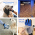Pet Grooming Glove, Detangles and Cleans Your Pets' Fur by Removing Damaged Fur. Hair Removal and Massage gloves For Dogs and Cats, Removes Knots ...