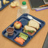 Carlisle FoodService Products Right Hand 6-Compartment Melamine Tray 14.5" x 10" - Dark Blue...