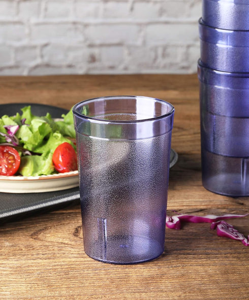 New Star Foodservice | Restaurant-Grade Beverage Tumblers (Blue (Set of 12), 8 oz)...