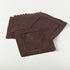 SARO LIFESTYLE Everyday Collection Hemstitched Cocktail Napkin (Set of 12), 6", Chocolate, 12 Pieces - 6100C.CT6S...
