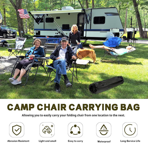 Camping Chair Replacement Bag for Coleman Portable Folding Chair Carry Bag with Shoulder Strap, Protective Carrying Chair Bag for Travel Outdoor C...