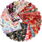Tudomro 30 Pieces Japanese Style Fabric Squares Fat Quarters Cotton Wrapping Cloth Quilting Fabric Bundles for DIY Patchwork Sewing...