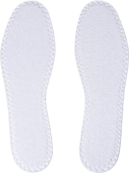 Happystep Cotton Terry Cloth Insoles, Barefoot Shoe Inserts, Sweat Absorption, Odor Control, Moisture-Wicking, Washable and Reusable, Zero Drop Sh...