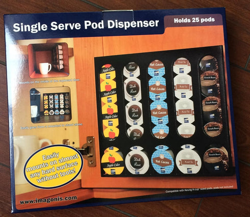 The Cupboard Caddy, Compatible with Keurig K-cups, Premium Storage Dispenser, Holder & Stand (Now with an improved magnetic release system) Black...