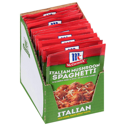 McCormick Italian Mushroom Spaghetti Sauce Mix, 1.5 Ounce (Pack of 12)...