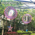 12 Inch 3D Patriotic Wind Spinner for Yard and Garden Outdoor Décor,3D Kinetic Metal Wind Sculptures,12 Inch Red White & Blue Statue of Liberty De...