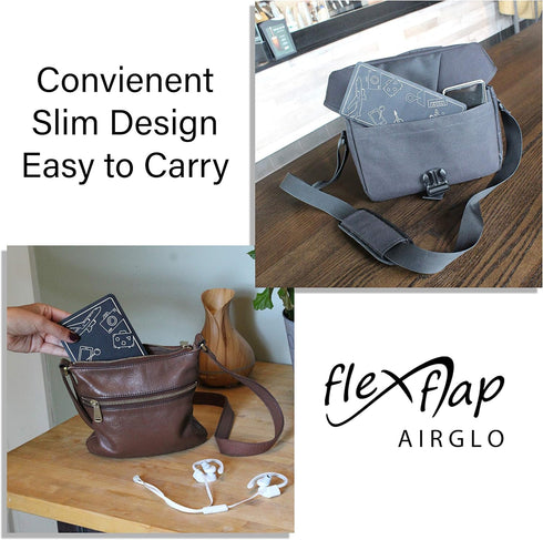 Airplane Travel Essentials for Flying Flex Flap Cell Phone Holder & Flexible Tablet Stand for Desk, Bed, Treadmill, Home & in-Flight Airplane Trav...