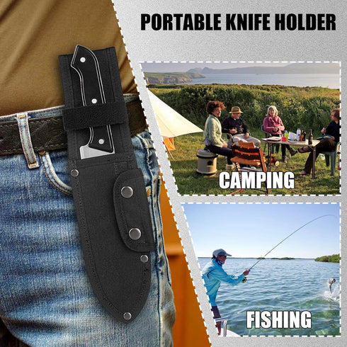 Universal Knife Sheath,Oxford Chef Knife Sheaths for Fixed Blade Knives, Knife Scabbard Cover, Shop Knife Sheath Knives Sleeves Case Edge Guards B...