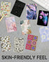 Phone Card Holder, Cute Leather Phone Wallet Stick On, Dual Pocket Credit Card Sticky Wallet, Compatible with Most of Cell Phone, Cute Colorful Fl...