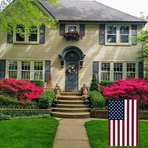 American Flag USA Garden Flag 12 x 18 - Patriotic Double Sided Small American Flags for Yard (American Garden Flag)...