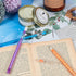 Outus Non-Sharpening Pencils HB Translucent Pencil Stacking Point Pencils for Kids Stackable Pencil with Matching Eraser for Taking Notes, Writing...