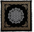 Indian Consigners Altar Cloth Flower of Life Witchcraft Alter Tarot Spread Top Cloth Wiccan Square Spiritual 18 by 18 Sacred (Flower of Life Gold ...