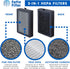 Fette Filter - LV-H128 True HEPA H13 Replacement Filter Compatible with LEVOIT LV-H128-RF/Valkia PU-P02 / PUURVSAS HM669A / ROVACS RV60 Air Purifi...