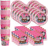 Kitty Cat Pink Kitten Birthday Party Supplies Set Plates Napkins Cups Tableware Kit for 16...