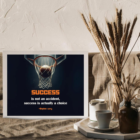Posterizer 1 pcs-Success is a Choice-Stephen Curry-Motivational & Inspirational Art-Sports & Hobby Art-Decor for Gym, Studio- UNFRAMED Wall Art...
