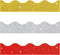 62 Feet Back to School Bulletin Board Border Shiny Glitter Scalloped Borders Bulletin Board Decorative Trim Poster Borders Bulletin Board for Scho...