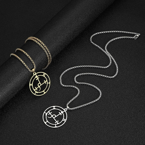 EUEAVAN Sigil of Lilith Necklace for Women Men Hecate Gothic Lilith Goddess Sigil Pendant Lucifer Sign Mythology Pagan Jewelry Gift...