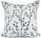 YOUR SMILE Classical Embroidery Jacquard Teal Leaf Pattern Square Decorative Throw Pillow Case Cushion Cover 18x18 inch...