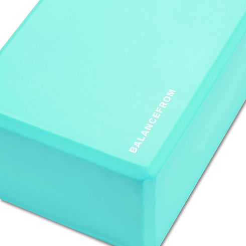Signature Fitness Set of 2 High Density Yoga Blocks, 9"x6"x4" Each, Pair, Multiple Colors...