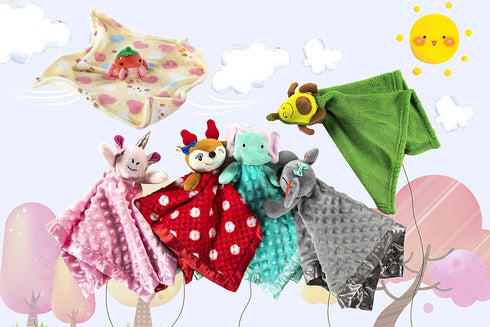 Security Blankets for Babies, Baby Girl Newborn Essentials Help Babies Fall Asleep and Feel Safe, Also As Stuffed Toys for Newborns, Infants, Todd...