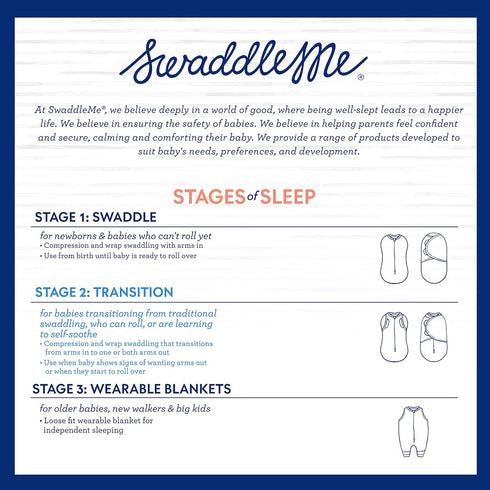 Ingenuity by SwaddleMe Arms Free Convertible Swaddle, Size Extra Large, for Ages 6-9 Months, 18-24 Pounds, Up to 30 Inches Long, 1-Pack Baby Swadd...