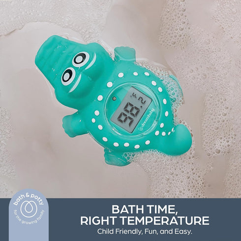 Dreambaby Floating Crocodile Bath Thermometer - Water Temperature Monitoring for Newborns, Infants, Toddlers - Croc Toy with Fahrenheit Display...