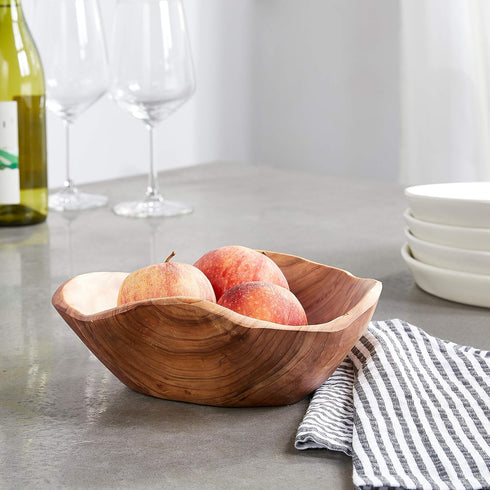 Enrico Root Wood Small Bowl,Brown, 6"...