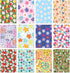 S&O Floral Notebook Journal Set with 12 Unique Designs - Brightly Colored 3.5x5" Mini Notebooks That Fit Anywhere - Durable Pocket Notebook Set - ...