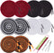 Replacement Drawstrings - 10Pcs Sweatpants Shorts Hoodies Drawstring with 3pcs Drawstring Threader, 51.2" Long...
