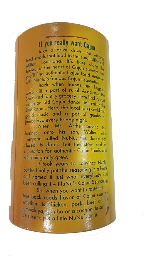 NuNu's Cajun Seasoning Original 8 ounce...
