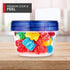 Stock Your Home 4oz Plastic Containers with Twist Top Lids (6 Pack), 1/2 Cup Small Freezer Containers for Leftover Food, Airtight Reusable Soup Co...