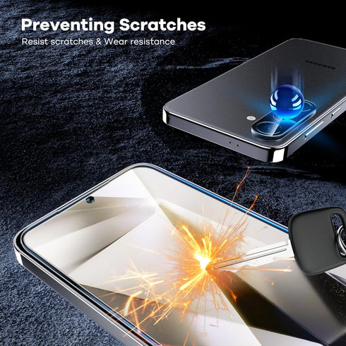 AACL For Samsung Galaxy S24 Plus Screen Protector Tempered Glass with Camera Lens Protector for Samsung Galaxy S24 Plus Screen Protector [Fingerpr...