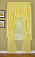 Today's Curtain, Orleans Scallop Curtain, Buttercup 45" Panel Pair and Tieback,4-Piece-Set, 60" W x 45" L, Buttercup...